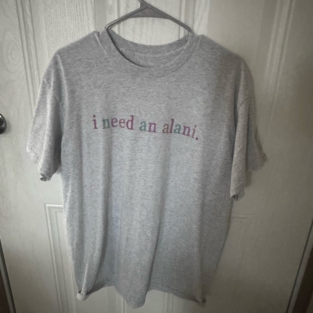 Comfort Colors Gray Tee with Multicolor Text